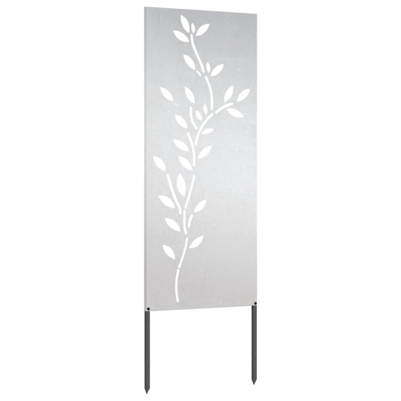 vidaXL Dārza privātuma ekrāns Sudraba 50 x 140 cm Nerūsējošs tērauds