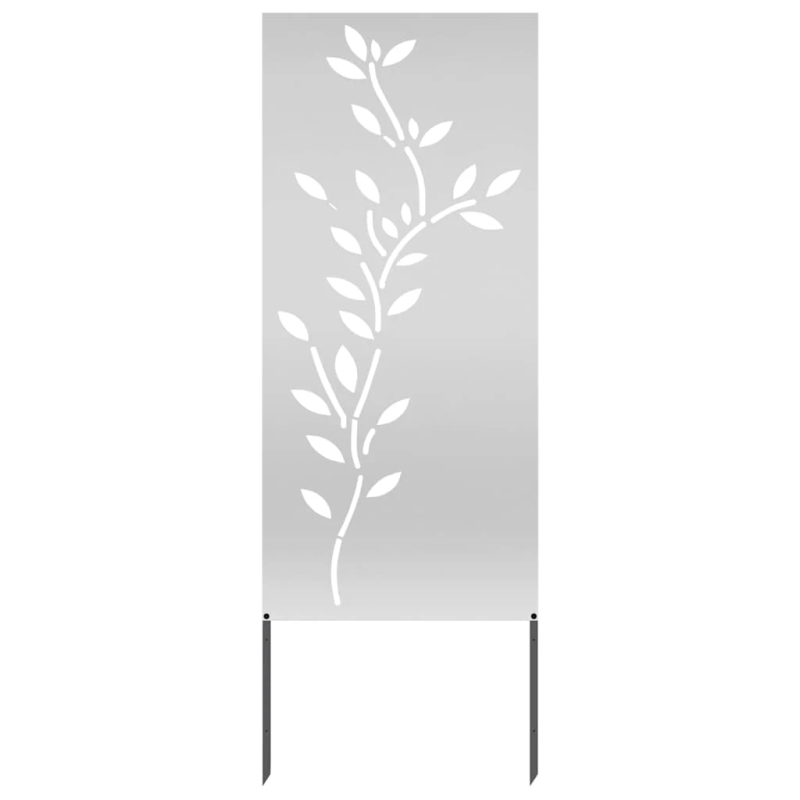 vidaXL Dārza privātuma ekrāns Sudraba 50 x 140 cm Cinkots tērauds