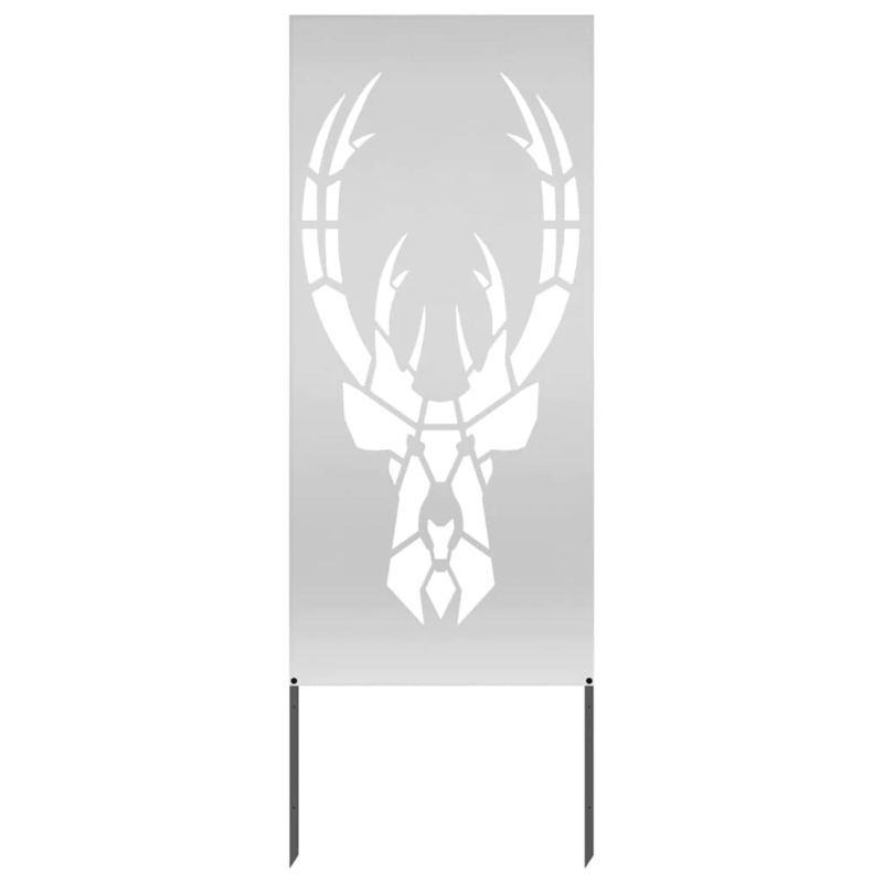 vidaXL Dārza privātuma ekrāns Sudraba 50 x 140 cm Cinkots tērauds