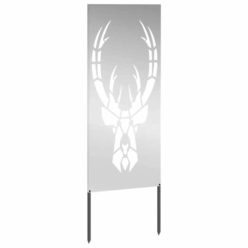 vidaXL Dārza privātuma ekrāns Sudraba 50 x 140 cm Cinkots tērauds