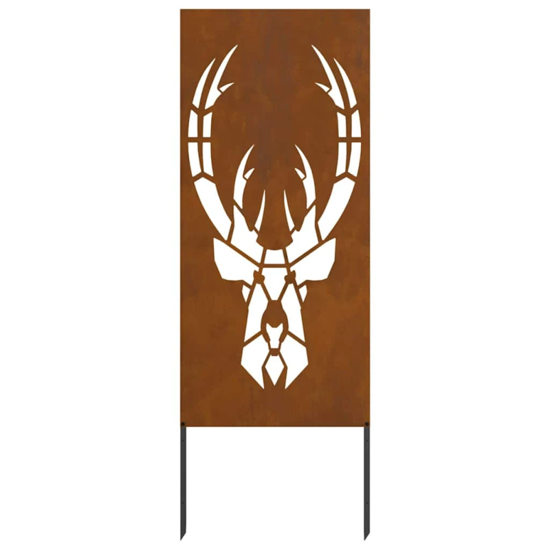 vidaXL Dārza privātuma ekrāns Rūsa 50 x 140 cm Novecināts tērauds