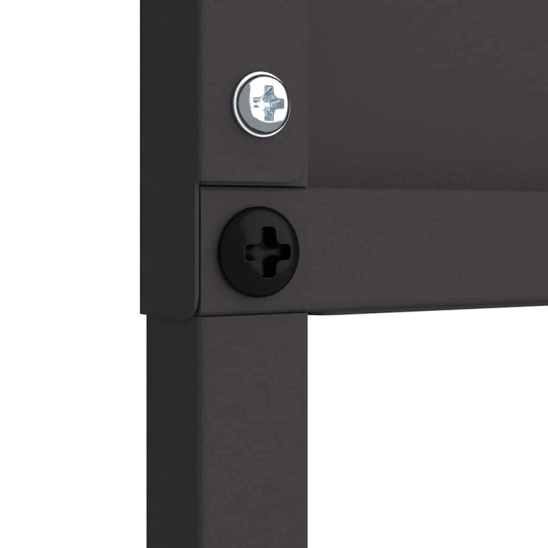 vidaXL Dārza privātuma ekrāns Melna 50 x 140 cm Auksti velmēta tērauds