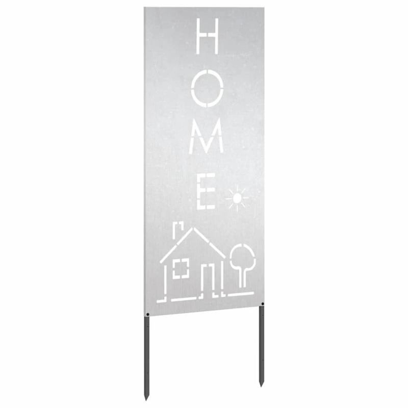 vidaXL Dārza privātuma ekrāns Sudraba 50 x 140 cm Nerūsējošs tērauds