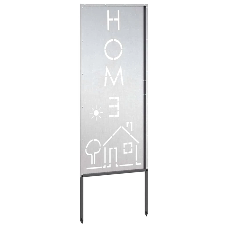 vidaXL Dārza privātuma ekrāns Sudraba 50 x 140 cm Nerūsējošs tērauds