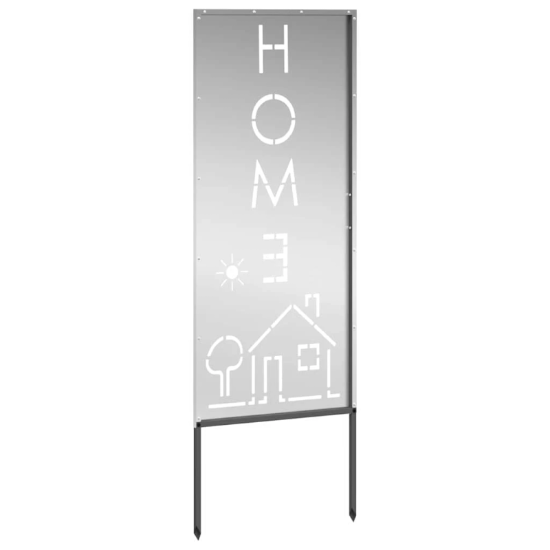 vidaXL Dārza privātuma ekrāns Sudraba 50 x 140 cm Cinkots tērauds