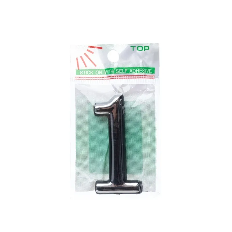 Durvju numurs CR 1, 5 cm, plastmasa, hroma krās.