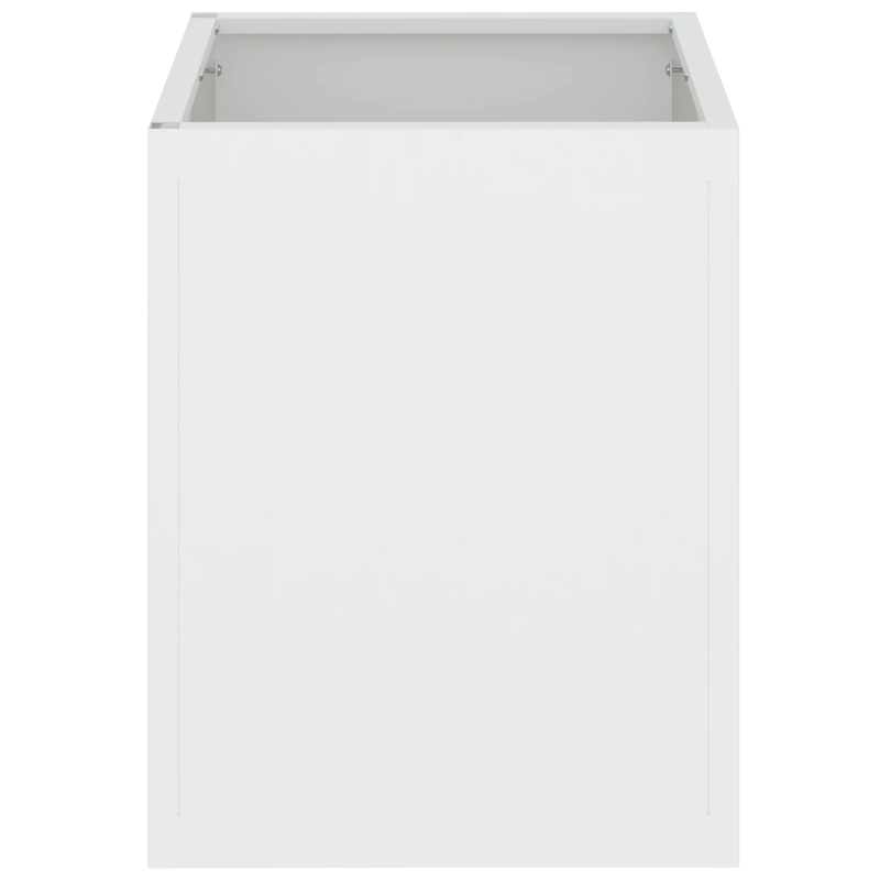 vidaXL Dārza stādītājs Balts 32 x 32 x 40 cm Auksti velmēta tērauds