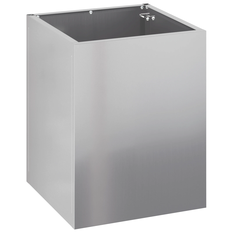 vidaXL Dārza stādītājs Cinkots tērauds 32 x 32 x 40 cm Cinkots tērauds