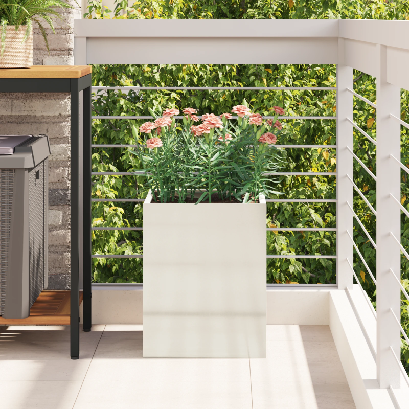 vidaXL Dārza stādītājs Cinkots tērauds 32 x 32 x 40 cm Cinkots tērauds