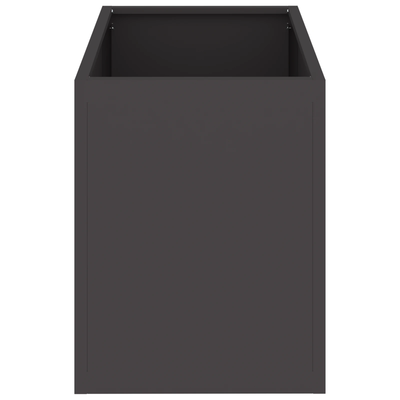 vidaXL Dārza stādītājs Melna 50 x 32 x 40 cm Auksti velmēta tērauds