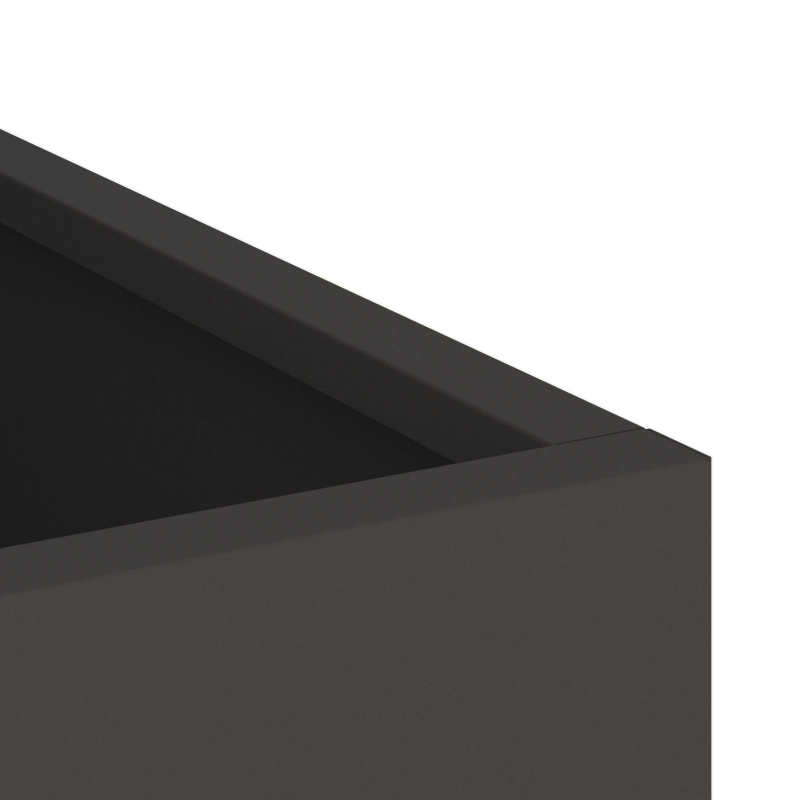 vidaXL Dārza stādītājs Melna 50 x 32 x 40 cm Auksti velmēta tērauds