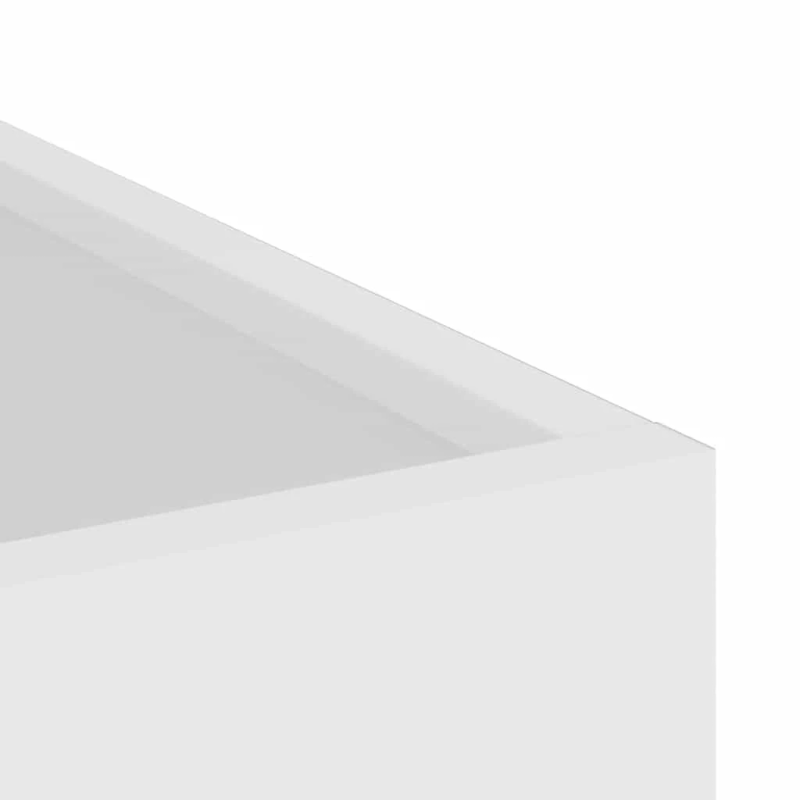 vidaXL Dārza stādītājs Balts 50 x 32 x 40 cm Auksti velmēta tērauds