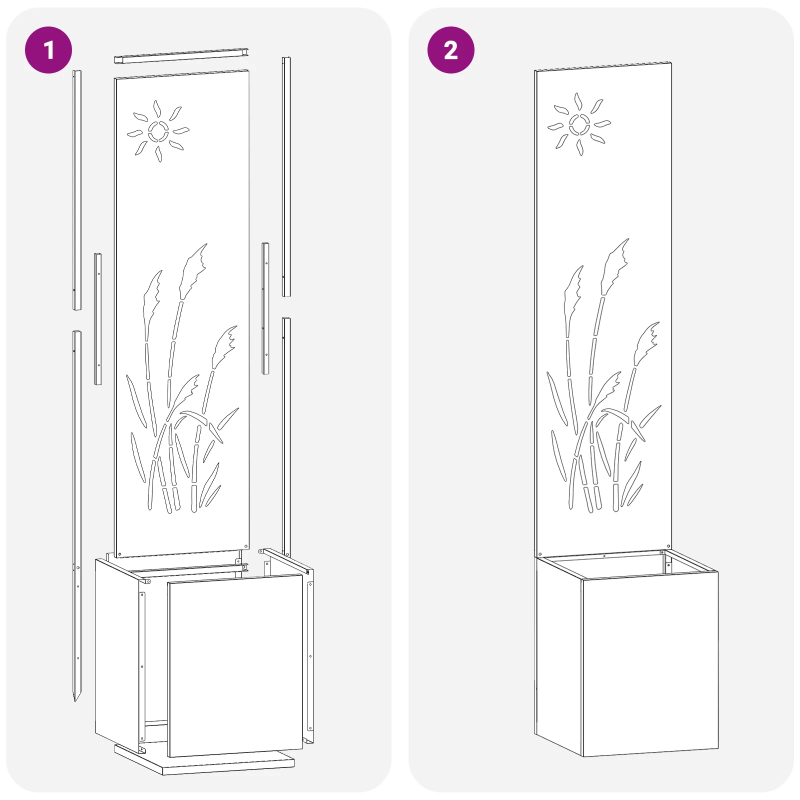 vidaXL Dārza privātuma ekrāns Melna 32 x 140 cm Auksti velmēta tērauds