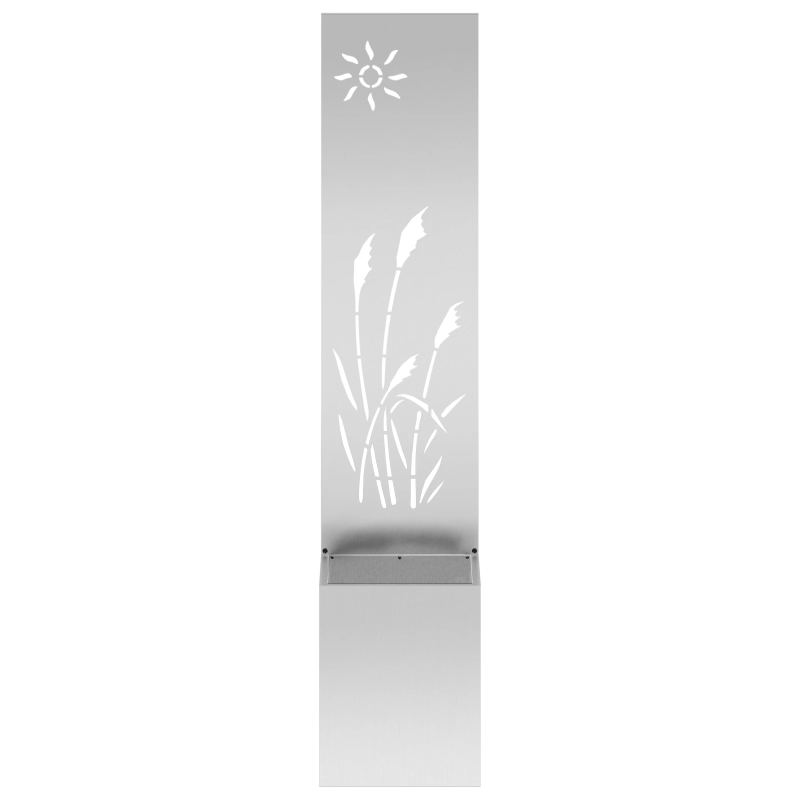 vidaXL Dārza privātuma ekrāns Sudraba 32 x 140 cm Cinkots tērauds