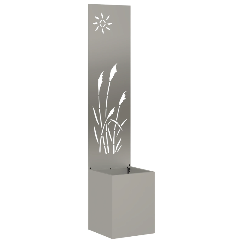 vidaXL Dārza privātuma ekrāns Rūsa 32 x 140 cm Novecināts tērauds