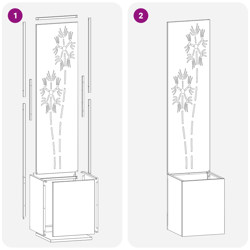 vidaXL Dārza privātuma ekrāns Melna 32 x 140 cm Auksti velmēta tērauds