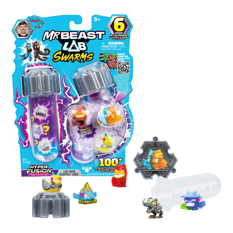 MRBEAST LAB Figūriņas mēģenē Swarms, 6 gab.