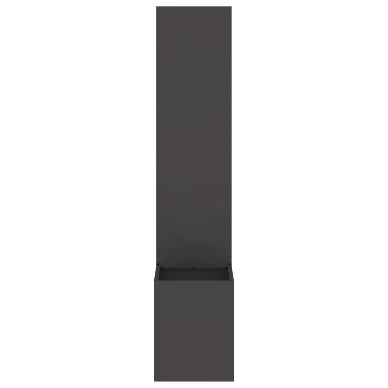 vidaXL Dārza privātuma ekrāns Melna 32 x 140 cm Auksti velmēta tērauds