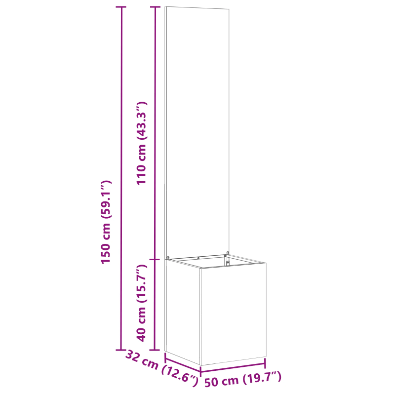 vidaXL Dārza privātuma ekrāns Sudrabs 32 x 140 cm Nerūsējošs tērauds