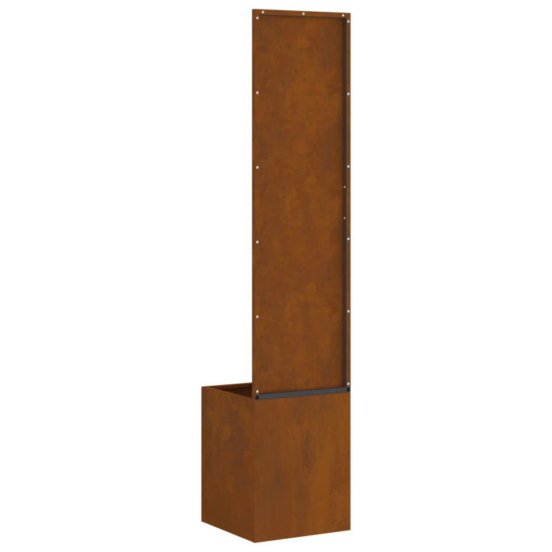 vidaXL Dārza privātuma ekrāns Rūsa 32 x 140 cm Novecināts tērauds