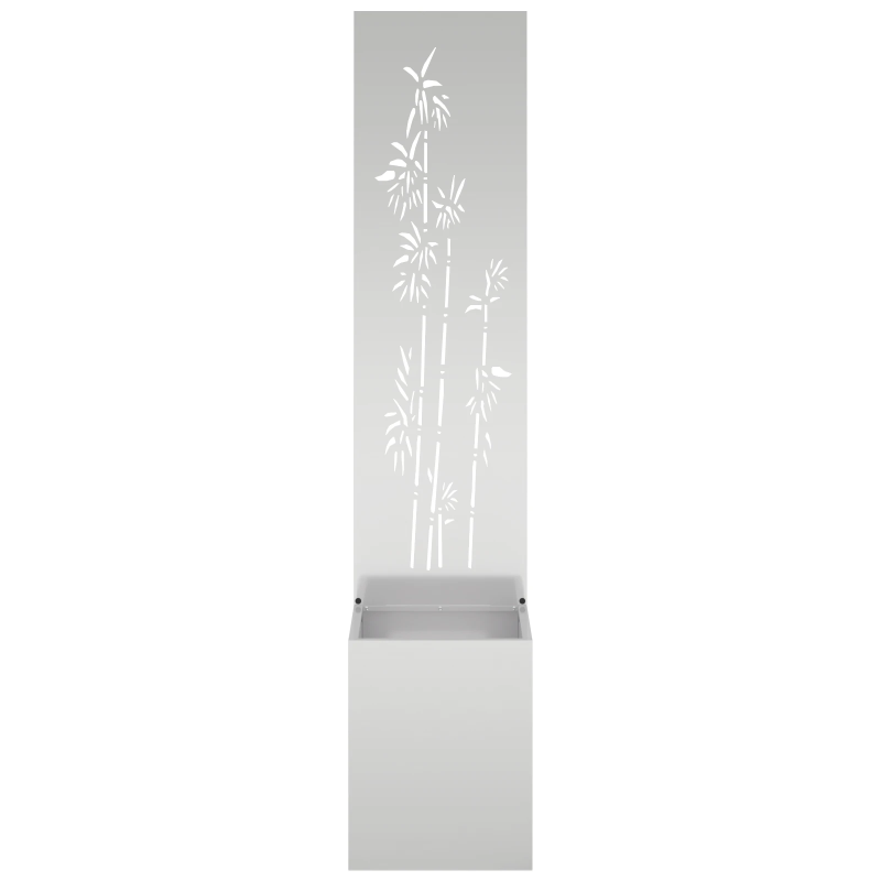 vidaXL Dārza privātuma ekrāns Sudraba 32 x 140 cm Cinkots tērauds