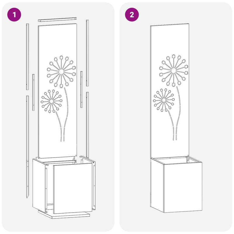 vidaXL Dārza privātuma ekrāns Melna 32 x 140 cm Auksti velmēta tērauds