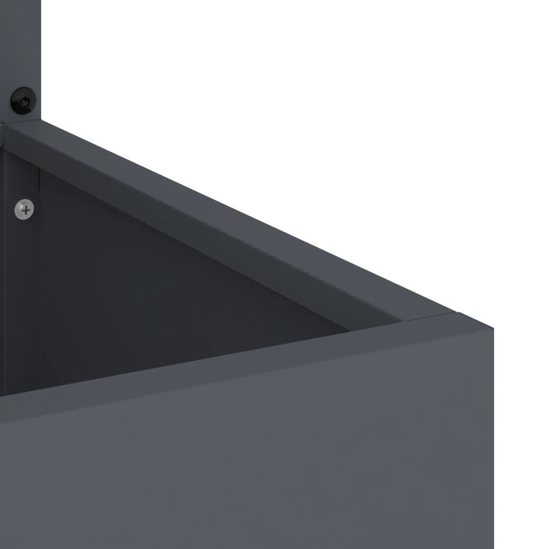 vidaXL Dārza privātuma ekrāns Izriezts raksts Antracīts 32 x 140 cm