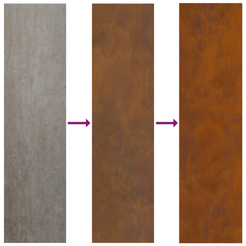 vidaXL Dārza privātuma ekrāns Rūsa 32 x 140 cm Novecināts tērauds