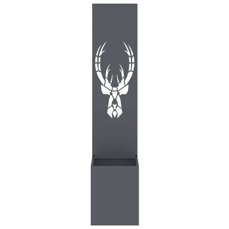 vidaXL Dārza privātuma ekrāns Dzīvnieku raksts Antracīts 32 x 140 cm