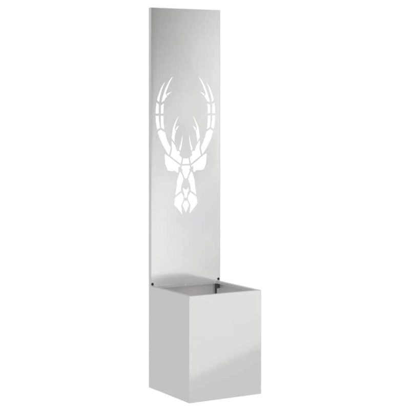 vidaXL Dārza privātuma ekrāns Sudraba 32 x 140 cm Cinkots tērauds