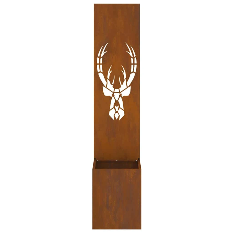 vidaXL Dārza privātuma ekrāns Rūsa 32 x 140 cm Novecināts tērauds