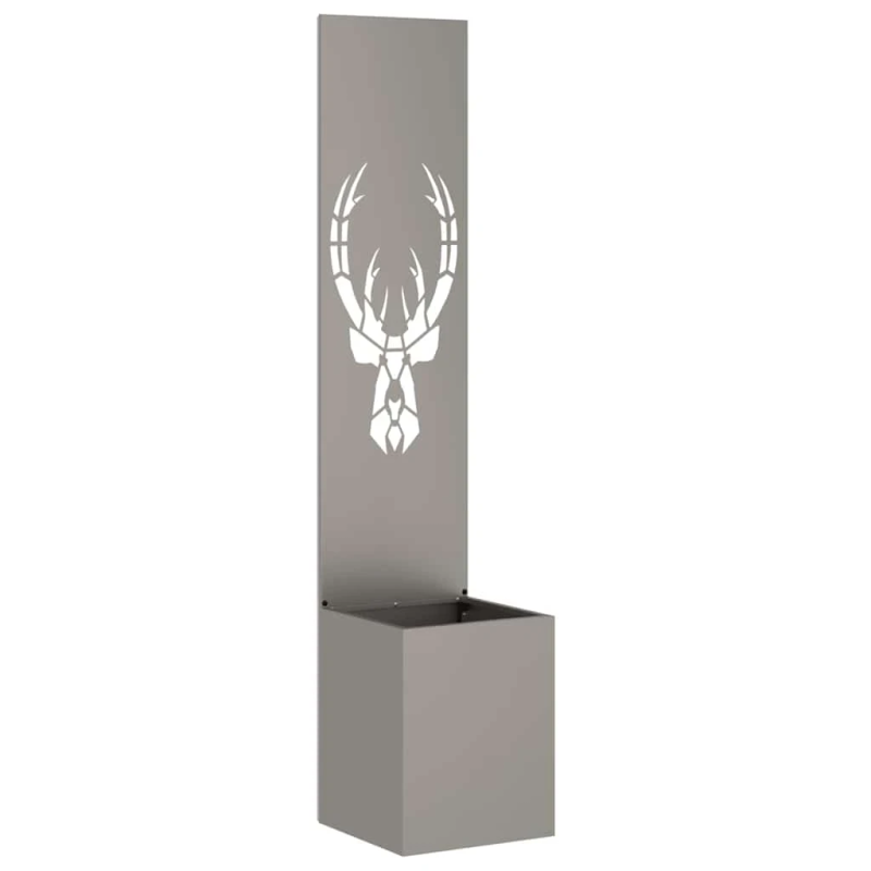 vidaXL Dārza privātuma ekrāns Rūsa 32 x 140 cm Novecināts tērauds