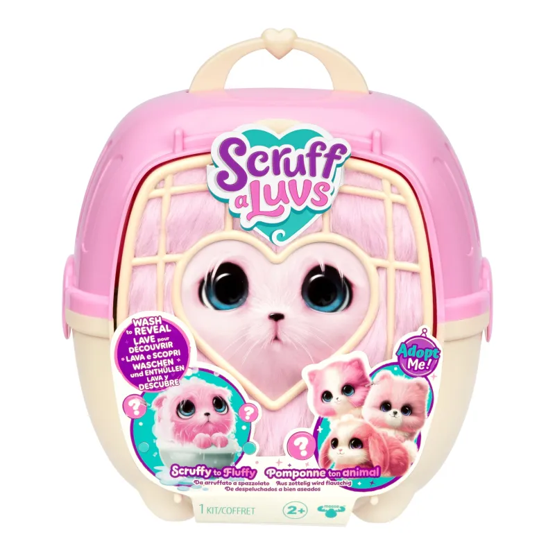 Interaktīva rotaļlieta Scruff-a-Luvs Pet Scruffs Pink 30326, 22 cm, ,krāsa-dizains tiek izvēlēts nejauši,