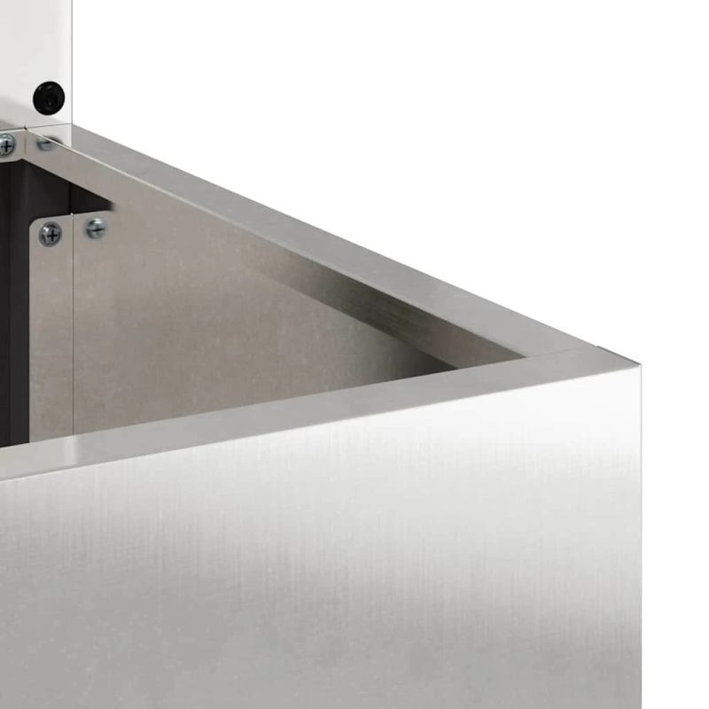 vidaXL Dārza privātuma ekrāns Sudrabs 32 x 140 cm Nerūsējošs tērauds