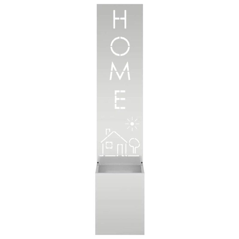 vidaXL Dārza privātuma ekrāns Sudraba 32 x 140 cm Cinkots tērauds