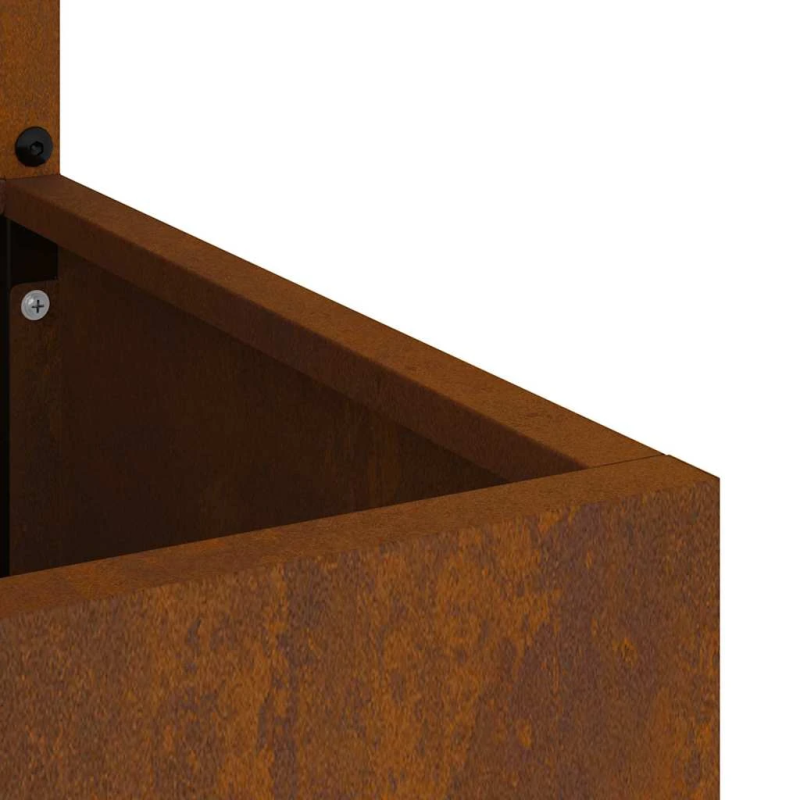 vidaXL Dārza privātuma ekrāns Rūsa 32 x 140 cm Novecināts tērauds