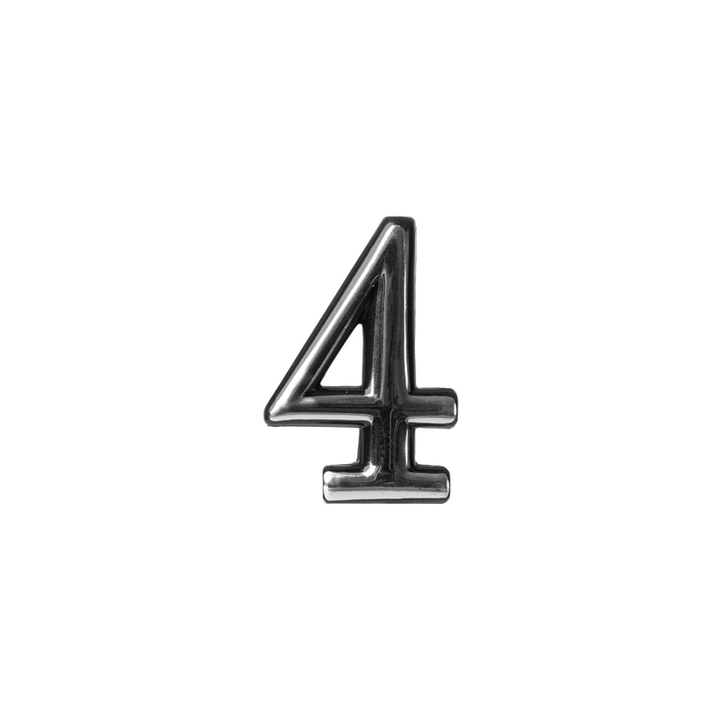 Numurs "4" CR 4. hroma krāsā. 5 cm