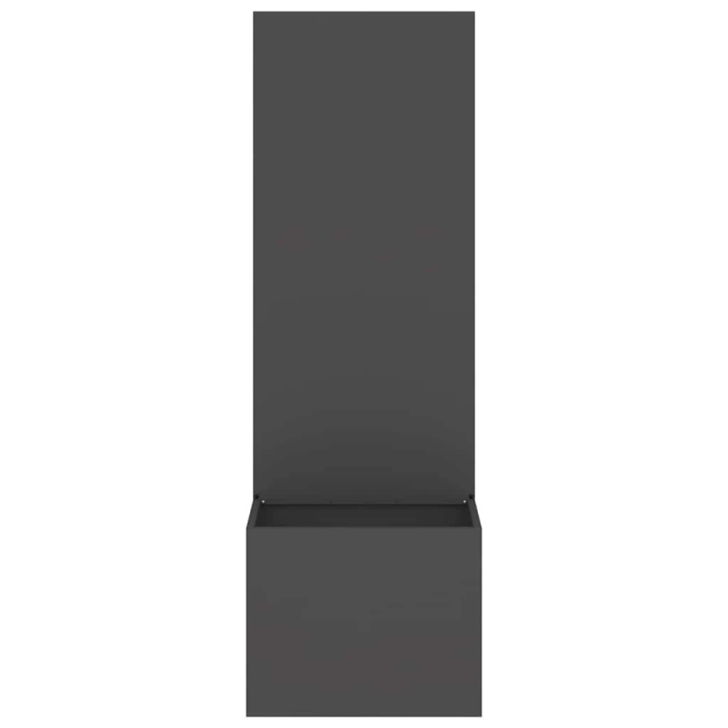 vidaXL Dārza privātuma ekrāns Melna 50 x 140 cm Auksti velmēta tērauds