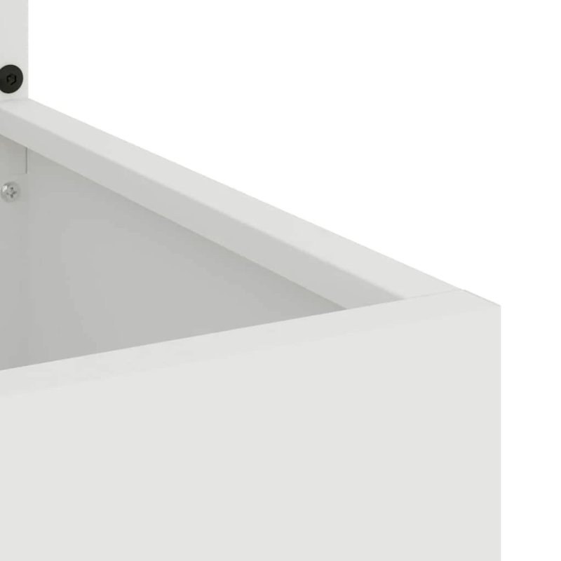 vidaXL Dārza privātuma ekrāns Balts 50 x 140 cm Auksti velmēta tērauds