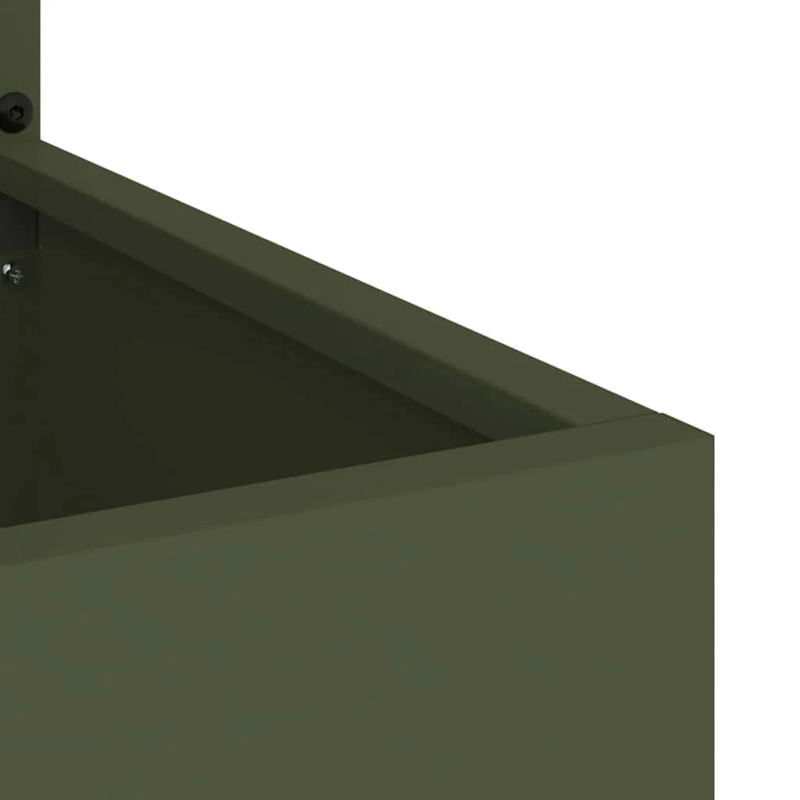 vidaXL Dārza privātuma ekrāns Izriezts raksts Olīvu zaļa 50 x 140 cm