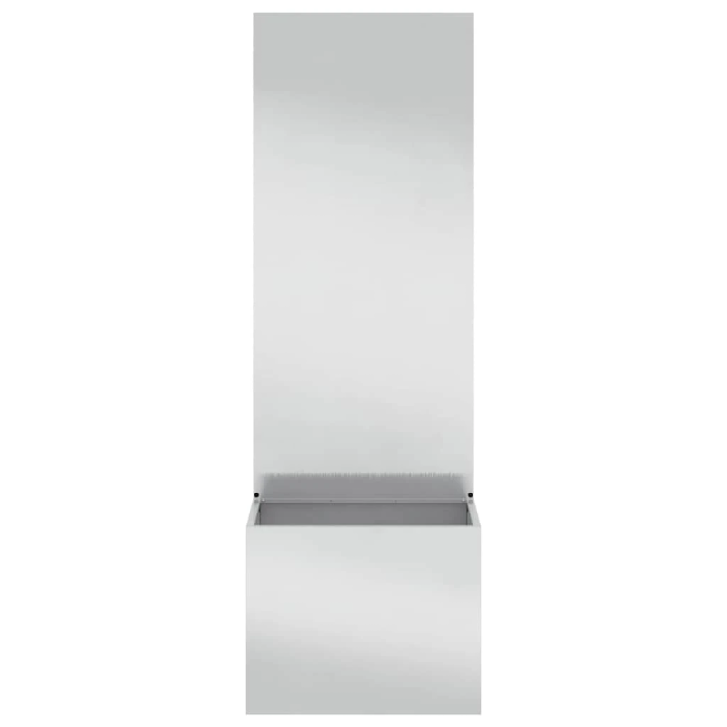 vidaXL Dārza privātuma ekrāns Sudrabs 50 x 140 cm Nerūsējošs tērauds