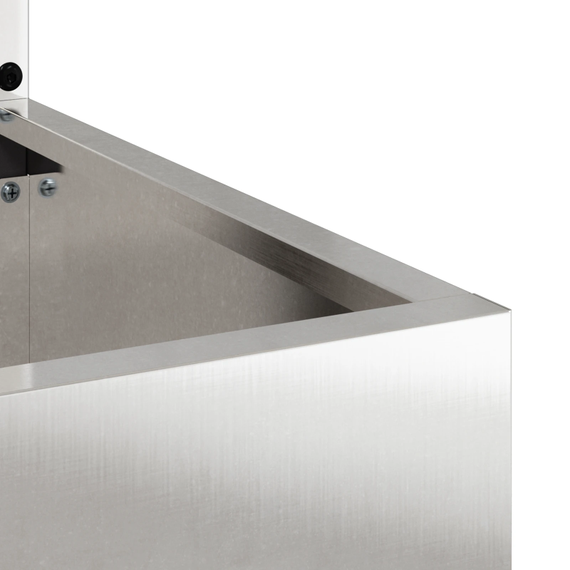 vidaXL Dārza privātuma ekrāns Sudrabs 50 x 140 cm Nerūsējošs tērauds