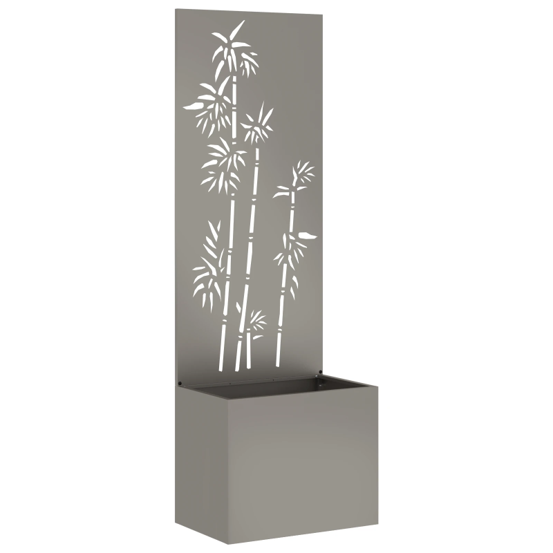 vidaXL Dārza privātuma ekrāns Rūsa 50 x 140 cm Novecināts tērauds