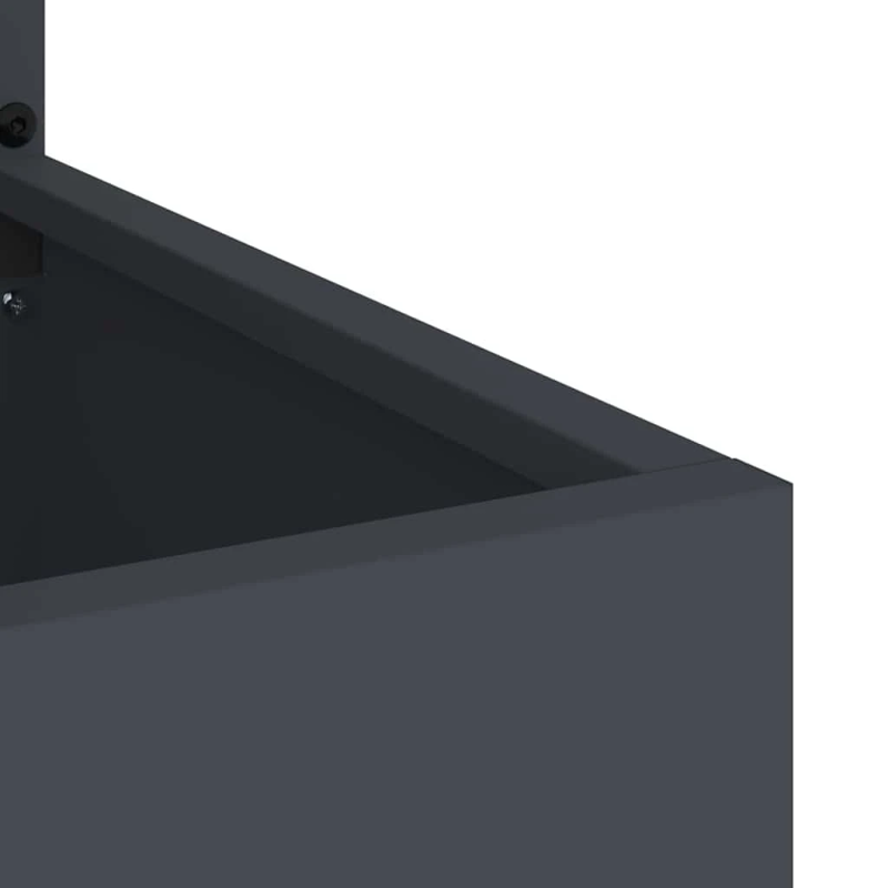 vidaXL Dārza privātuma ekrāns Izriezts raksts Antracīts 50 x 140 cm