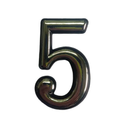 Numurs "5" CR 5. hroma krāsā. 5 cm