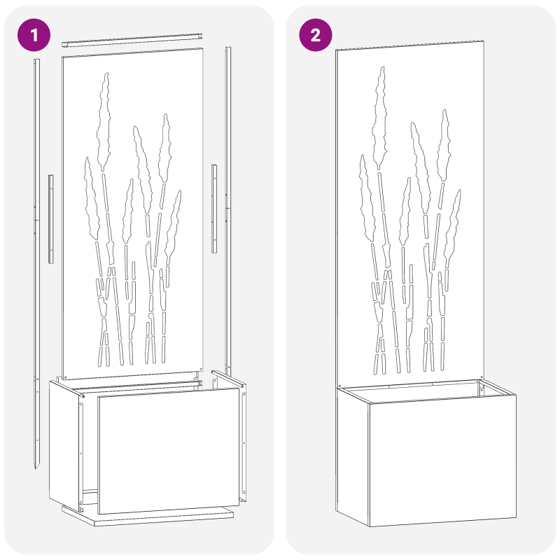 vidaXL Dārza privātuma ekrāns Melna 50 x 140 cm Auksti velmēta tērauds