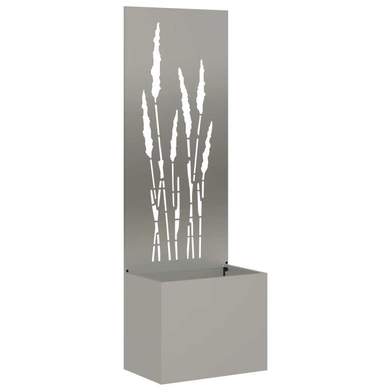 vidaXL Dārza privātuma ekrāns Rūsa 50 x 140 cm Novecināts tērauds