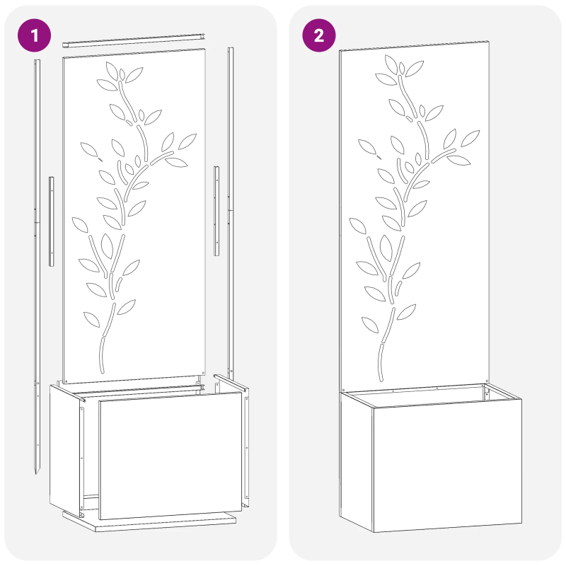 vidaXL Dārza privātuma ekrāns Sudraba 50 x 140 cm Cinkots tērauds