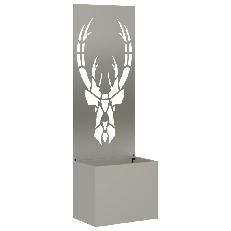 vidaXL Dārza privātuma ekrāns Rūsa 50 x 140 cm Laika tērauds