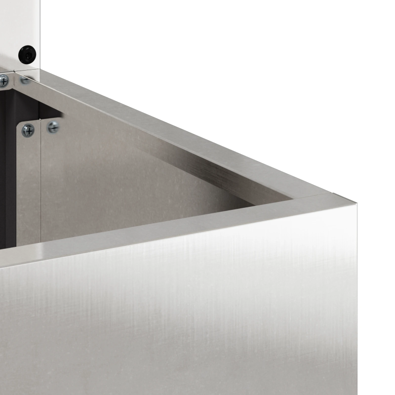 vidaXL Dārza privātuma ekrāns Sudrabs 50 x 140 cm Nerūsējošs tērauds